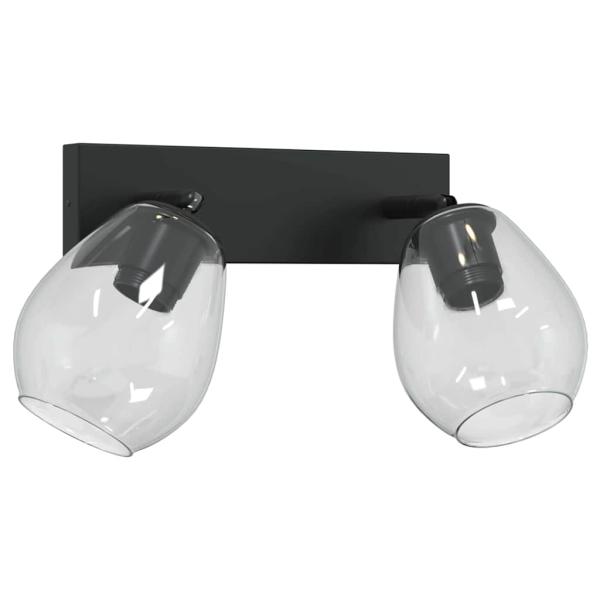 Deckenlampen mit verstellbarem Glasschirm Anthrazit E27