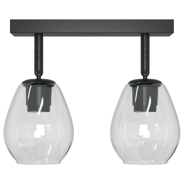 Deckenlampen mit verstellbarem Glasschirm Anthrazit E27