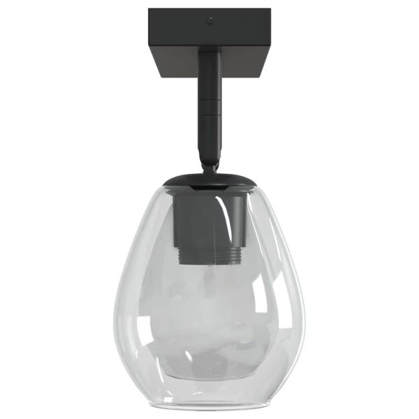 Deckenlampen mit verstellbarem Glasschirm Anthrazit E27
