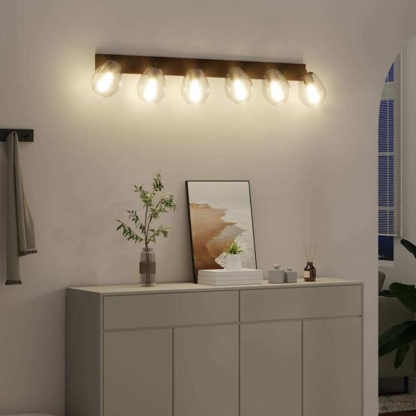 Deckenleuchten mit verstellbarem Glasschirm in Anthrazit E27