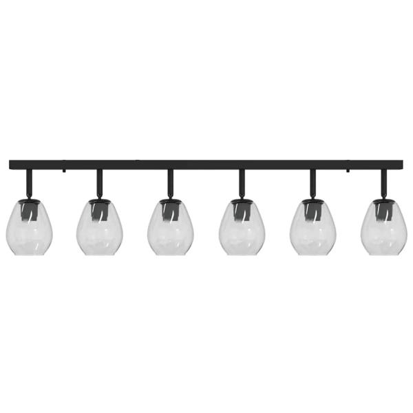 Deckenleuchten mit verstellbarem Glasschirm in Anthrazit E27