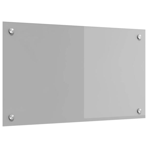 ARDEBO.de - Küchenrückwand in Lichtgrau, 70x40x0,6 cm, aus Sicherheitsglas