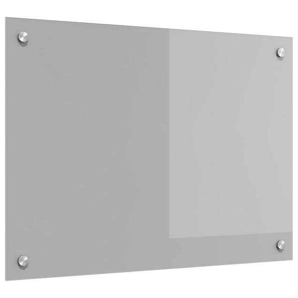 ARDEBO.de - Küchenrückwand in Lichtgrau 70x50x0,6 cm aus Sicherheitsglas