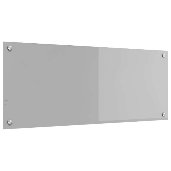 ARDEBO.de - Küchenrückwand Hellgrau 100x40x0,6 cm aus Einscheibensicherheitsglas