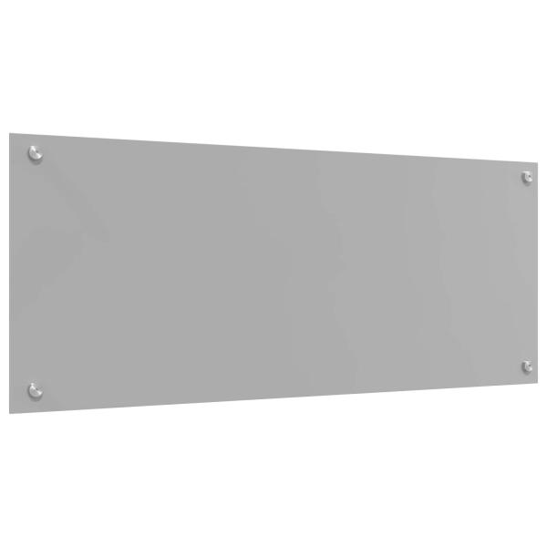 Küchenrückwand Hellgrau 100x40x0,6 cm aus Einscheibensicherheitsglas