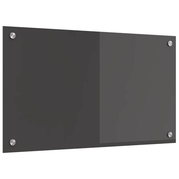 Küchenrückwand Dunkelgrau 70x40x0,6 cm aus Sicherheitsglas