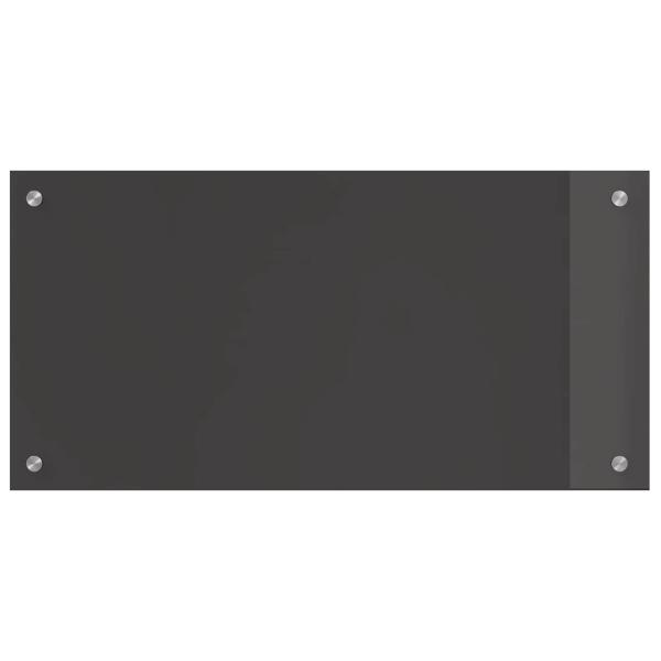 ARDEBO.de - Küchenrückwand in Dunkelgrau 80x40x0,6 cm aus Sicherheitsglas
