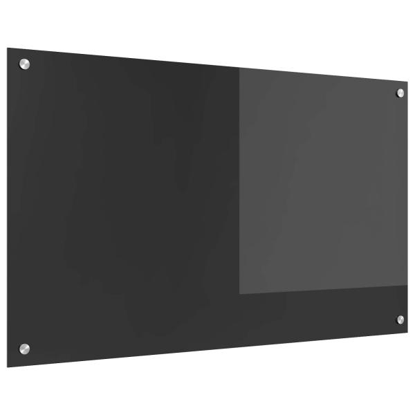 ARDEBO.de - Küchenrückwand Dunkelgrau 100 x 60 cm Gehärtetes Glas