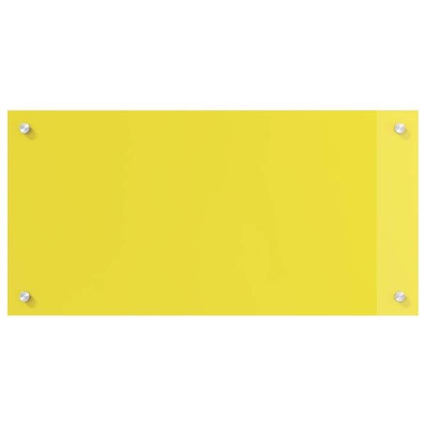 Küchenrückwand Gelb 80x40x0,6 cm aus Sicherheitsglas