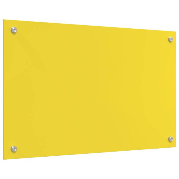 Küchenrückwand Gelb 80x50x0,6 cm Sicherheitsglas