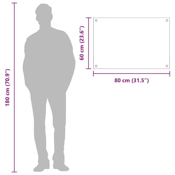 Küchenrückwand Gelb 80x60x0,6 cm Sicherheitsglas