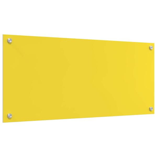 Küchenrückwand Gelb Einscheibensicherheitsglas 90 x 40 x 0.6 cm