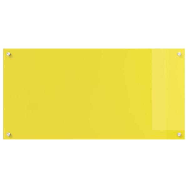 ARDEBO.de - Küchenrückwand Gelb 100x50x0,6 cm Sicherheitsglas