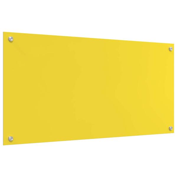 Küchenrückwand Gelb 100x50x0,6 cm Sicherheitsglas