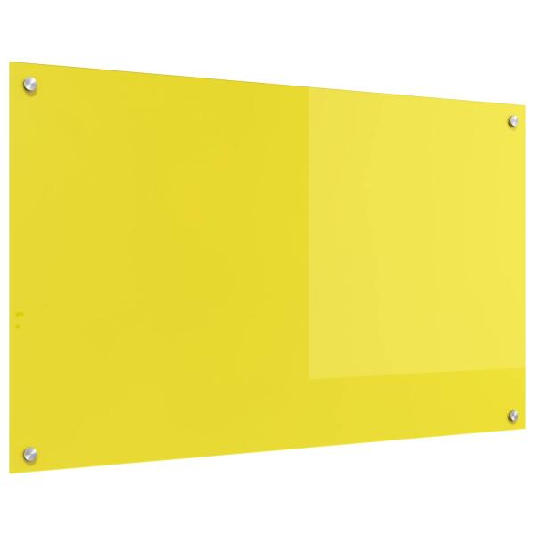 ARDEBO.de - Küchenrückwand Gelb 100x60x0,6 cm aus Sicherheitsglas