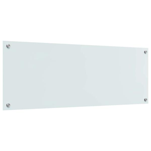 Küchenrückwand in Weiß 110x40x0,6 cm aus Sicherheitsglas