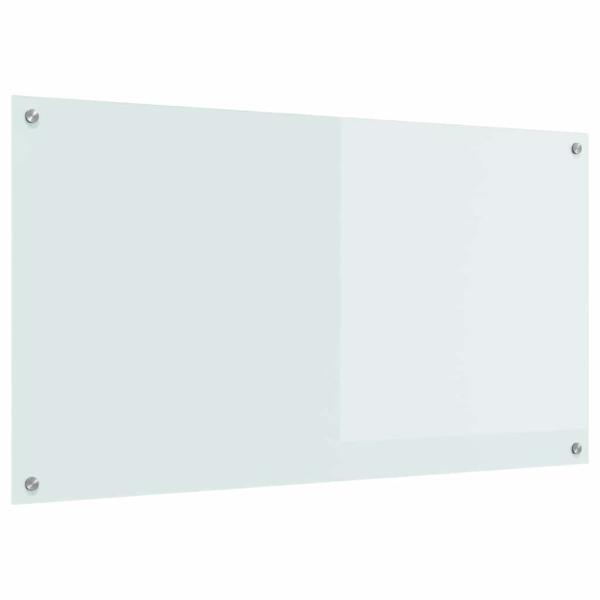Küchenrückwand Weiß 110x60x0,6 cm aus Sicherheitsglas