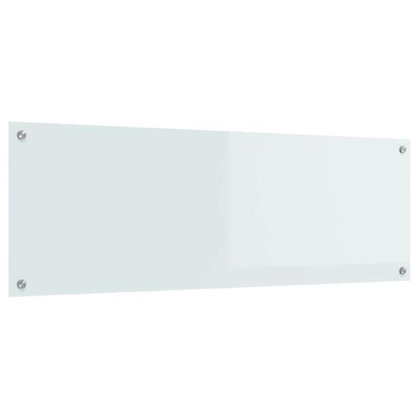 Küchenrückwand Weiß 120x40x0,6 cm Sicherheitsglas