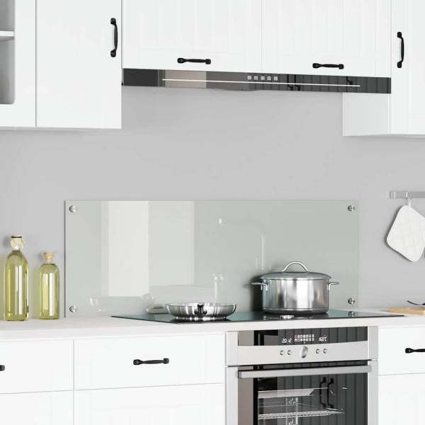 ARDEBO.de - Küchenrückwand Transparent 120 x 40 cm Gehärtetes Glas