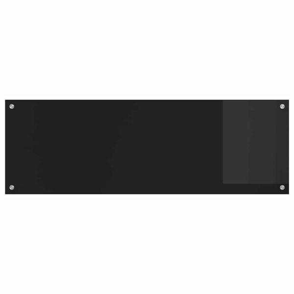 Küchenrückwand Schwarz 120x40x0,6 cm aus Sicherheitsglas