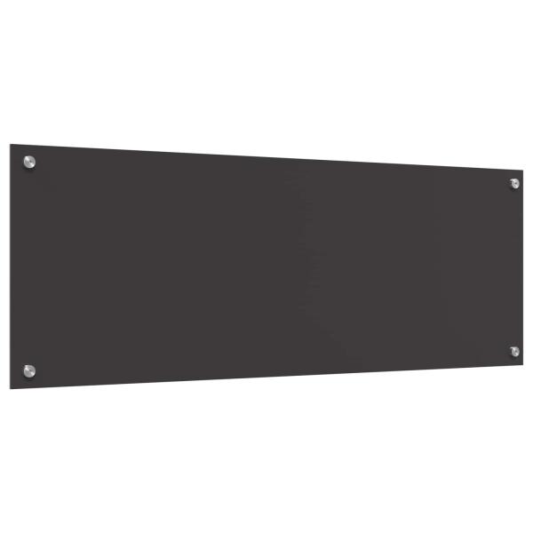Küchenrückwand Dunkelgrau 110x40x0,6 cm aus Temperglas