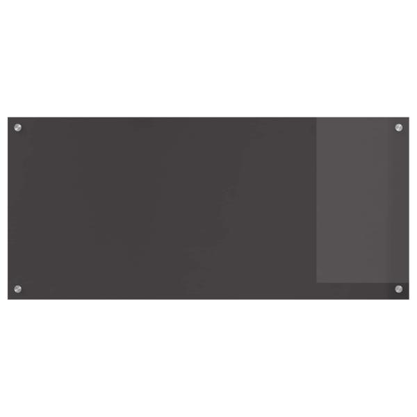 Küchenrückwand in Dunkelgrau 110x50x0,6 cm aus gehärtetem Glas