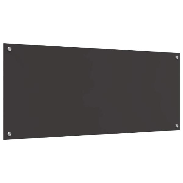 Küchenrückwand dunkelgrau 120x50x0,6 cm Hartglas