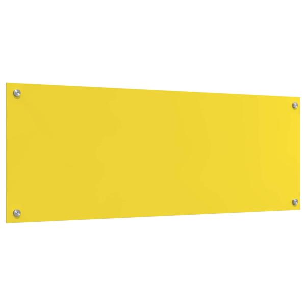 Küchenrückwand Gelb 110x40x0,6 cm Sicherheitsglas