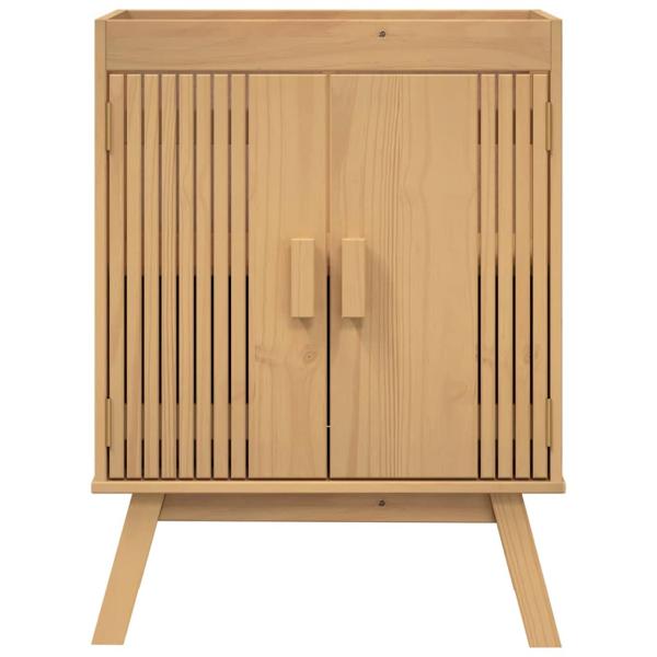 Spülenschrank 114x43x73,5 cm aus massivem Kiefernholz