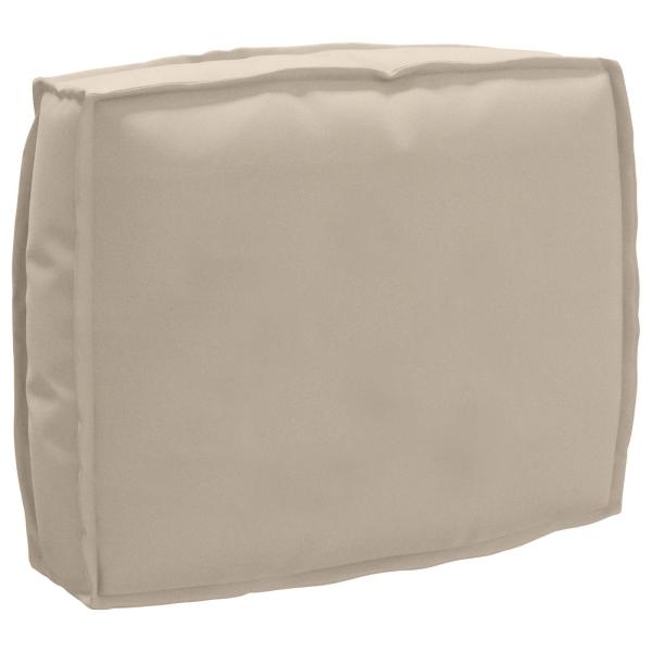 ARDEBO.de - Outdoor Kissen Taupe Polyester 50 x 40 x 12 cm Sofakissen