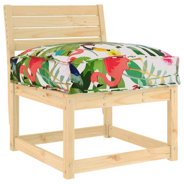 ARDEBO.de - Outdoor Kissen Bunt Polyester 50 x 50 x 12 cm Abnehmbare Bezüge