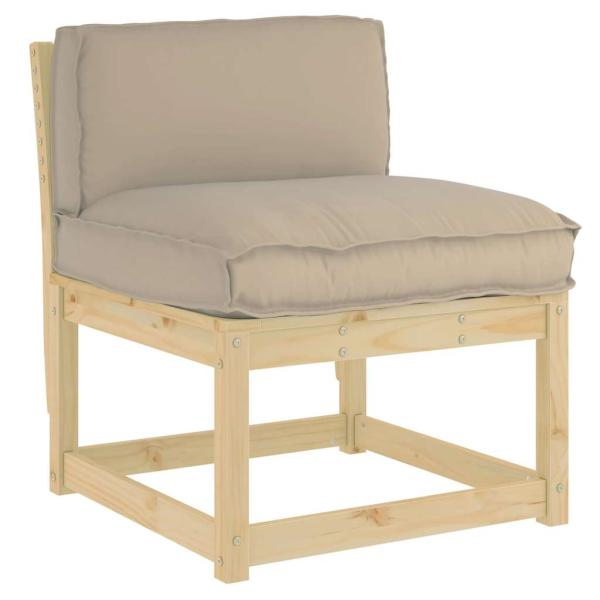 Kissen Taupe 100% Polyester 70 x 12 x 40 cm
