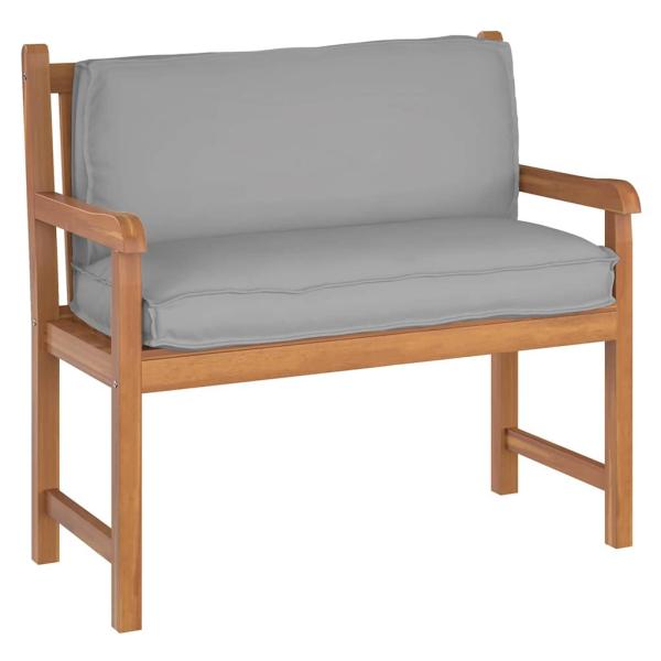 Outdoorkissen Grau Polyester 120 x 12 x 40 cm