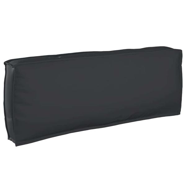 ARDEBO.de - Outdoor Kissen Schwarz Polyester 120 x 12 x 40 cm