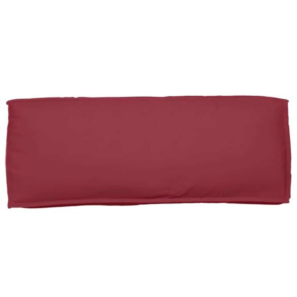 Outdoor Kissen Burgunderrot Polyester 120 x 12 x 40 cm