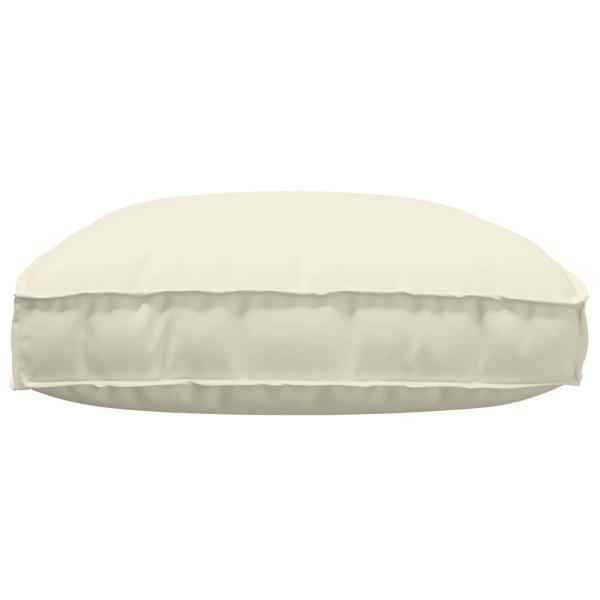 Outdoor Kissen Creme Polyester 120 x 12 x 80 cm