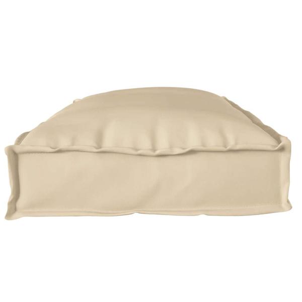 ARDEBO.de - Outdoor Kissen Beige Baumwolle 100 x 40 x 8 cm Couchkissen