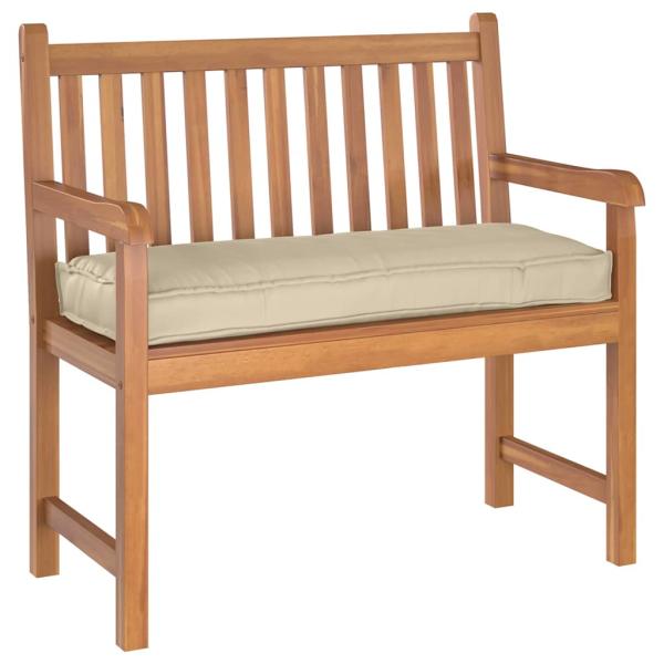 Outdoor Kissen Beige Baumwolle 100 x 40 x 8 cm Couchkissen