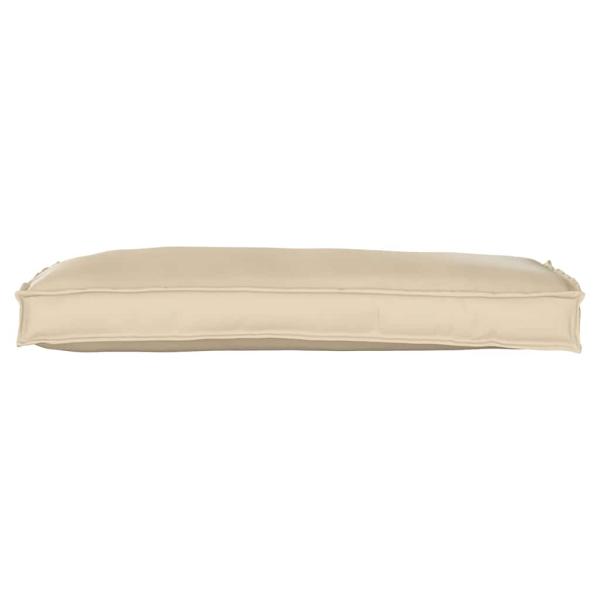 Outdoor Kissen Beige Baumwolle 100 x 40 x 8 cm Couchkissen