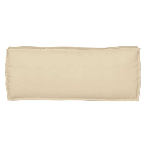 Outdoor Kissen Beige Baumwolle 100 x 40 x 8 cm Couchkissen