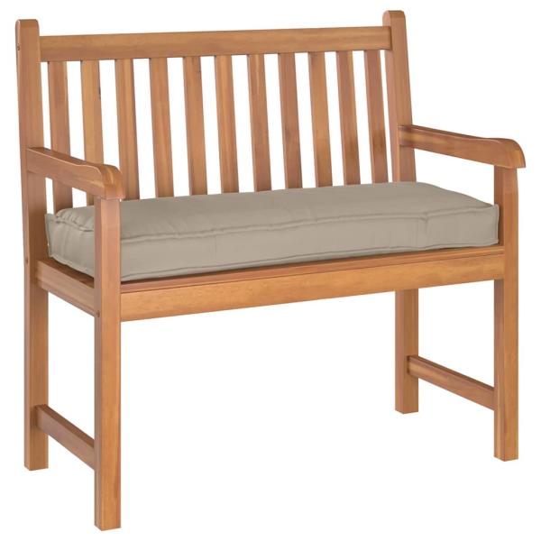 Außenkissen Taupe Polyester 100 x 40 x 8 cm Langlebig