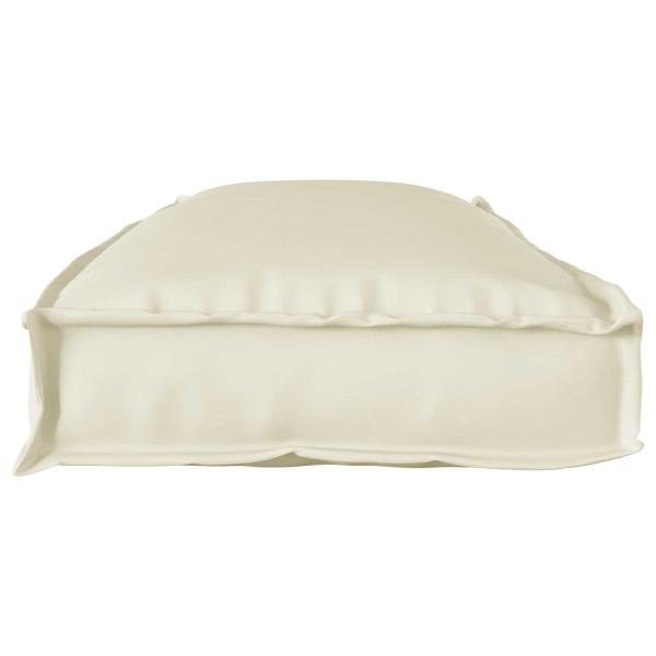 Outdoor Kissen Creme Polyester 110 x 40 x 8 cm Stuhlkissen
