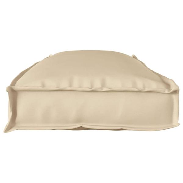 ARDEBO.de - Außenkissen Beige Polyester 110 x 40 x 8 cm Stuhlkissen