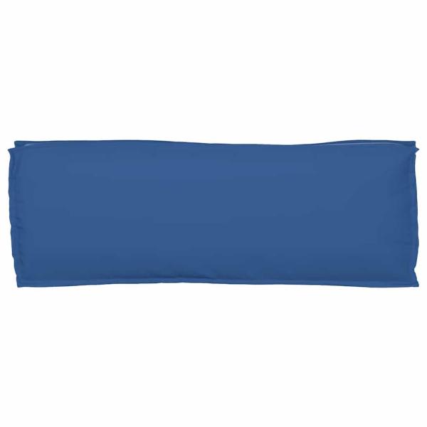Außenkissen Royalblau Polyester 110 x 40 x 8 cm Stuhlkissen