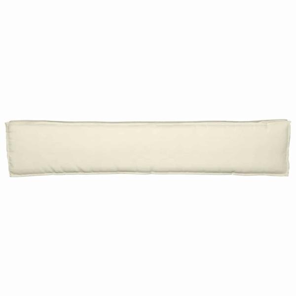 Outdoor Kissen Creme Polyester 200x40x8cm Langlebig Kissen