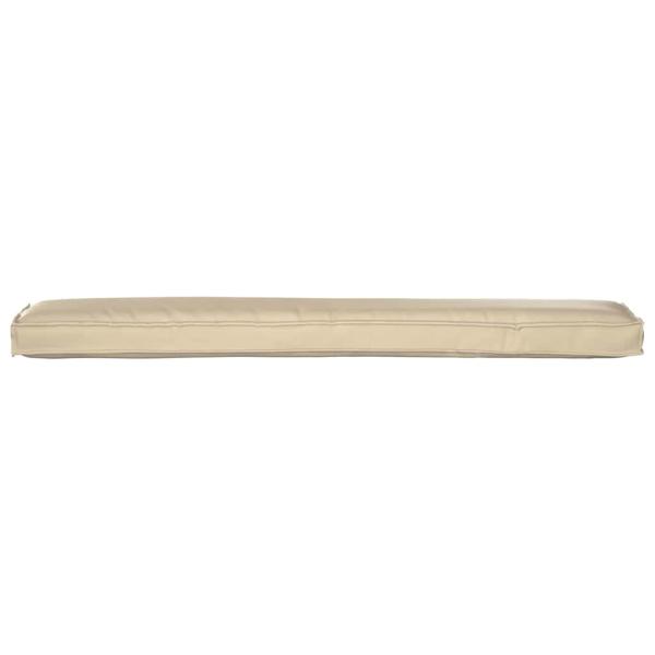 Outdoor Kissen Beige Polyester 200 cm x 40 cm Outdoor Kissen