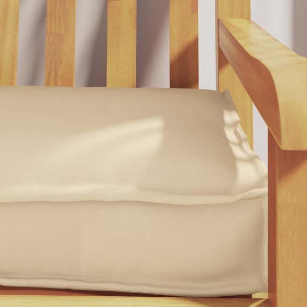 Outdoor Kissen Beige Polyester 200 cm x 40 cm Outdoor Kissen