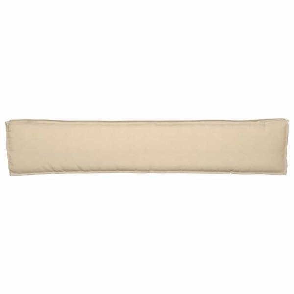 Outdoor Kissen Beige Polyester 200 cm x 40 cm Outdoor Kissen