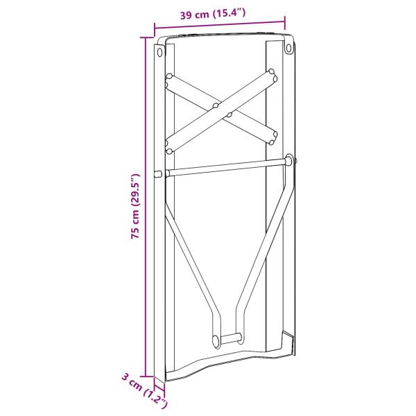 Bier Tischbeine 2 Stück Klappbar Schwarz Pulverbeschichteter Stahl