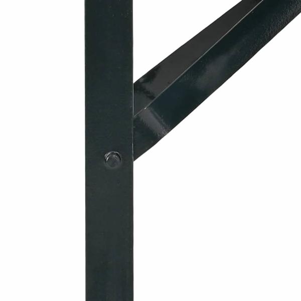 Bier Tischbein 2 stk. Schwarz 39 x 3 x 75 cm